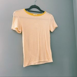 yellow striped tee